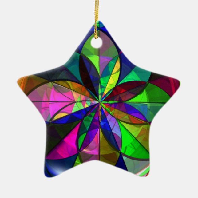 Cerâmica Ornamento de Vidro Estreitado (Frente)