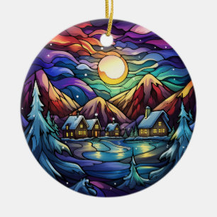 Cerâmica Ornamento de Vidro Sisado Sanitário alpino majesto