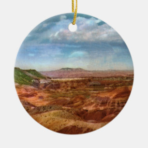 Cerâmica Ornamento de Vintagem no Deserto Pintado