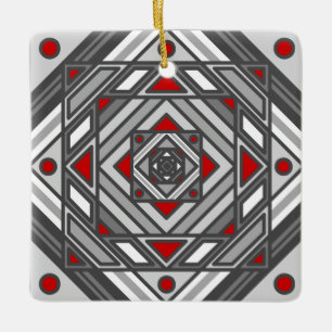 Cerâmica Ornamento de Visão do Túnel