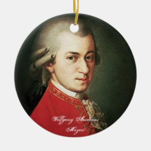 Cerâmica Ornamento de Wolfgang Amadeus Mozart
