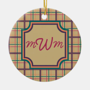 Cerâmica Ornamento de Xadrez de Verão