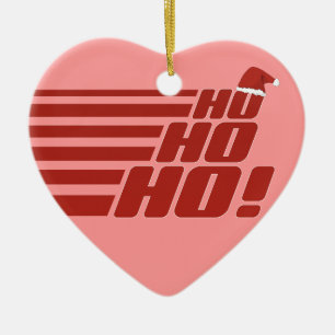 Cerâmica Ornamento de Xmas personalizado Ho Ho