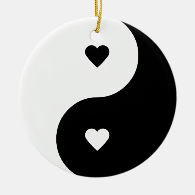 Cerâmica Ornamento do amor de Yin Yang (Frente)