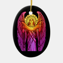 Cerâmica Ornamento do Anjo de Vidro Estreito