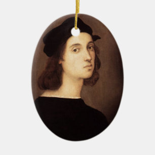 Cerâmica Ornamento do Auto-Retrato de Raphael
