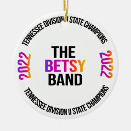 Cerâmica Ornamento do campeonato de Banda Betsy