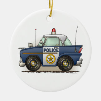 Cerâmica Ornamento do carro da bobina de Crusier da polícia