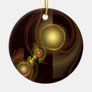 Cerâmica Ornamento do Círculo de Abstrato de Conexão íntima