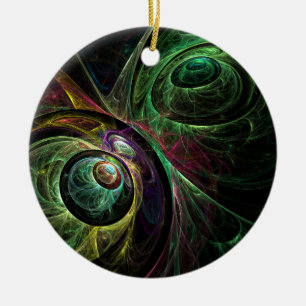 Cerâmica Ornamento do Círculo de Abstrato de Olhos para Olh
