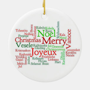 Cerâmica Ornamento do Círculo de Natal