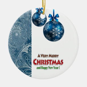 Cerâmica Ornamento do Círculo de Natal, Feliz Natal