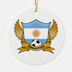 Cerâmica Ornamento do círculo do futebol de Argentina