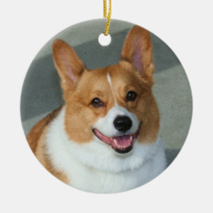 Cerâmica Ornamento do Corgi de Galês