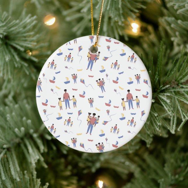 Cerâmica Ornamento do dia de os pais (Árvore)