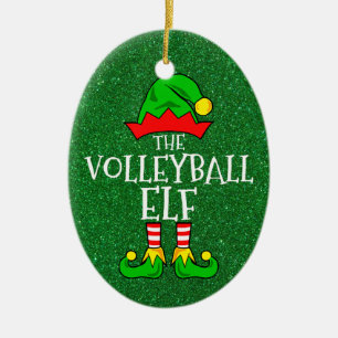 Cerâmica Ornamento do Elf de Voleibol