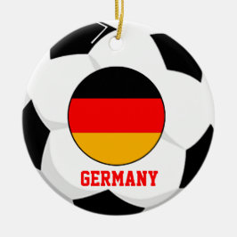 Cerâmica Ornamento do fã de futebol de Alemanha homem