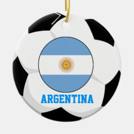 Cerâmica Ornamento do fã de futebol de Argentina campeonato