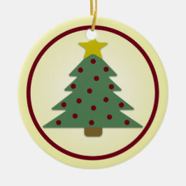 Cerâmica Ornamento do feriado da árvore de Natal