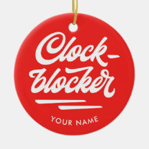 Ornamento do feriado de Clockblocker