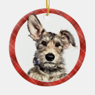 Cerâmica Ornamento do filhote de cachorro da jovem corça