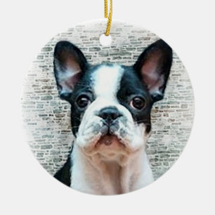 Cerâmica Ornamento do filhote de cachorro do buldogue