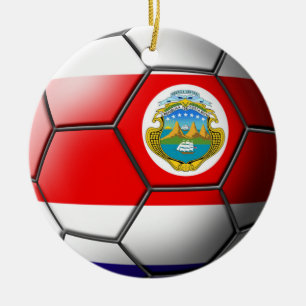 Cerâmica Ornamento do futebol de Costa Rica