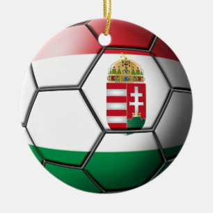 Cerâmica Ornamento do futebol de Hungria