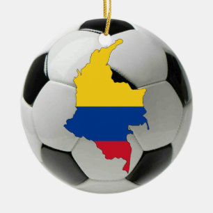 Cerâmica Ornamento do futebol do futebol de Colômbia