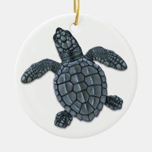 Cerâmica Ornamento do Hatchling da tartaruga de mar do