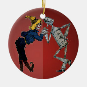 Cerâmica Ornamento do Homem de Espantalho e Tin
