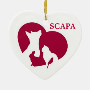 Cerâmica Ornamento do logotipo de SCAPA