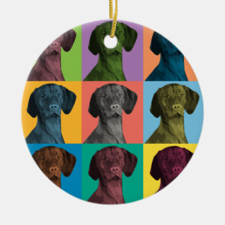 Cerâmica Ornamento do pop art de Vizsla