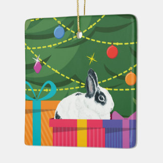 Cerâmica Ornamento do presente de Natal de Marlon Bundo