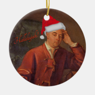 Cerâmica Ornamento do retrato de Handel - messias - aleluia