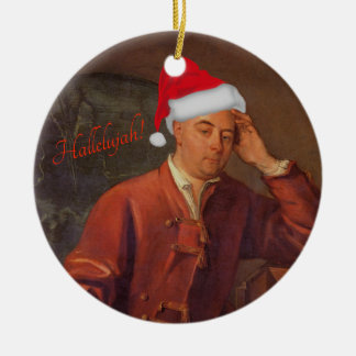 Cerâmica Ornamento do retrato de Handel - messias - aleluia