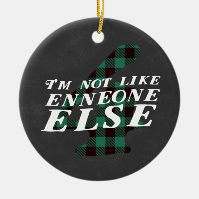 Cerâmica Ornamento do tema do Natal de Enneagram 4 (Frente)