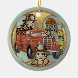 Cerâmica Ornamento dos Irmãos da Cruz de Bombeiros Malteses