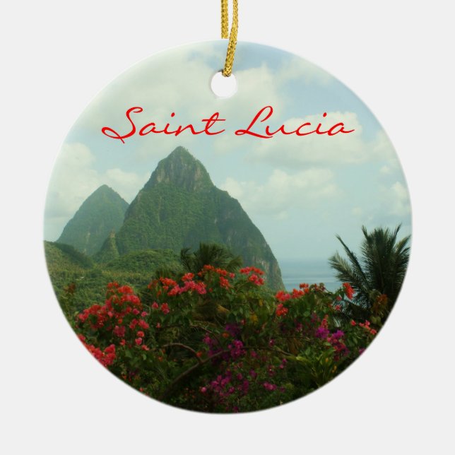 Cerâmica Ornamento dos Pitons de Lucia de santo (Frente)