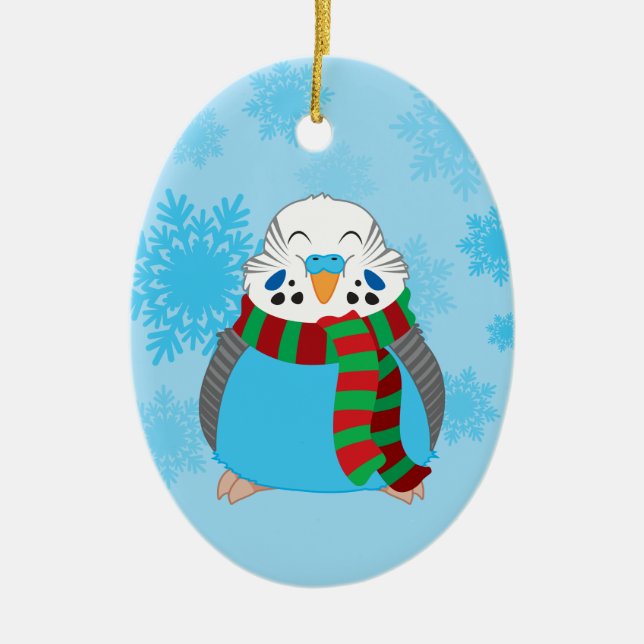 Cerâmica Ornamento Duplo dos Orçamentos de Natal (Frente)