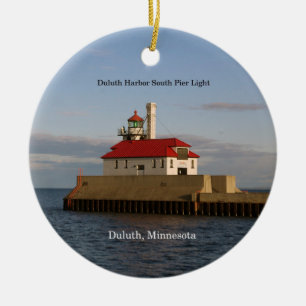 Cerâmica Ornamento em círculo Leve do Cais Sul de Duluth H