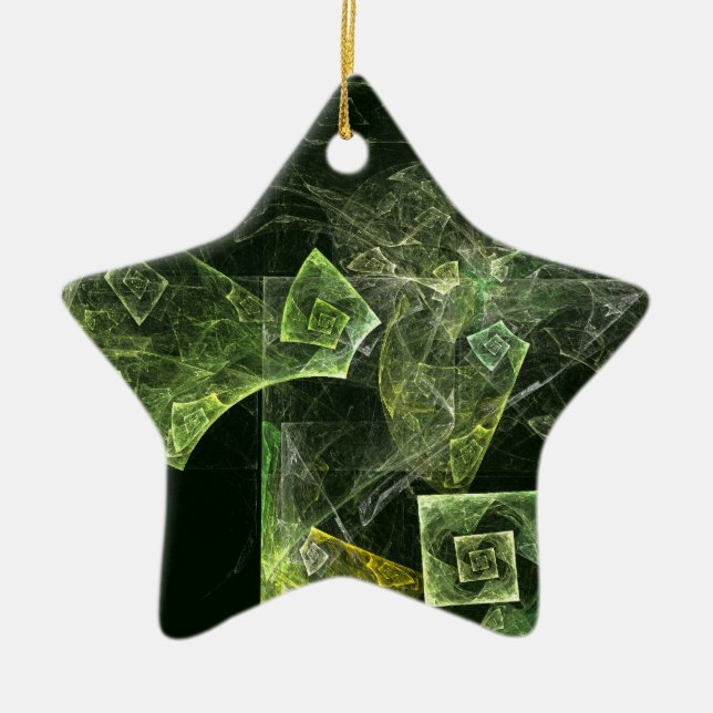Cerâmica Ornamento em estrela Abstrato de equilíbrio torcid (Frente)