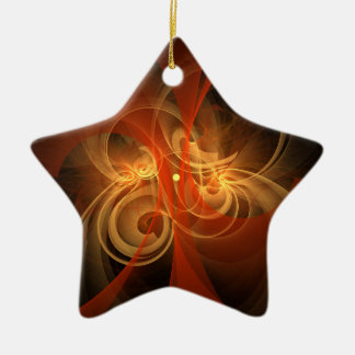 Cerâmica Ornamento em Estrela de Abstrato de Magia da Manhã