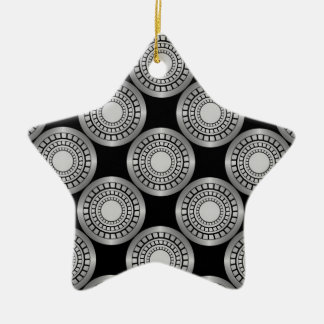 Cerâmica Ornamento em estrela de círculos ultra modernos, p