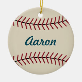 Cerâmica Ornamento Esportivo de Beisebol de Natal Personali
