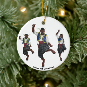 Cerâmica Ornamento Fantasia de Celebração de Dança dos Mino