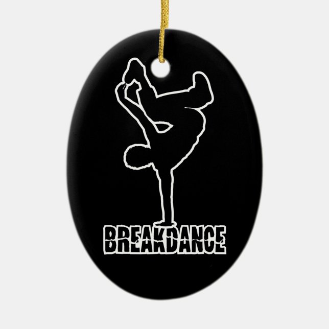 Cerâmica Ornamento feito sob encomenda da cor de Breakdance (Frente)