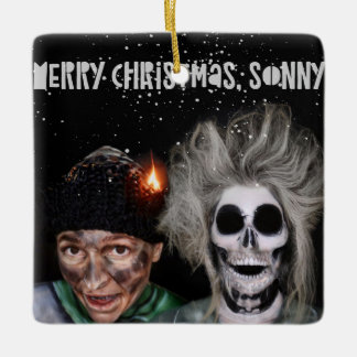 Cerâmica Ornamento Feliz de Natal