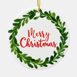 Cerâmica Ornamento Feliz de Natal