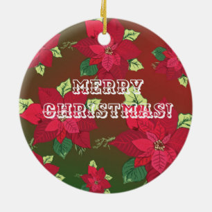 Cerâmica Ornamento Feliz de Natal